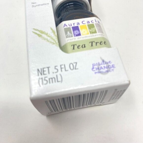 Aura Cacia 100% Pure Essential Oil Tea Tree 0.5 fl oz Purifying Cleansing - Picture 8 of 8